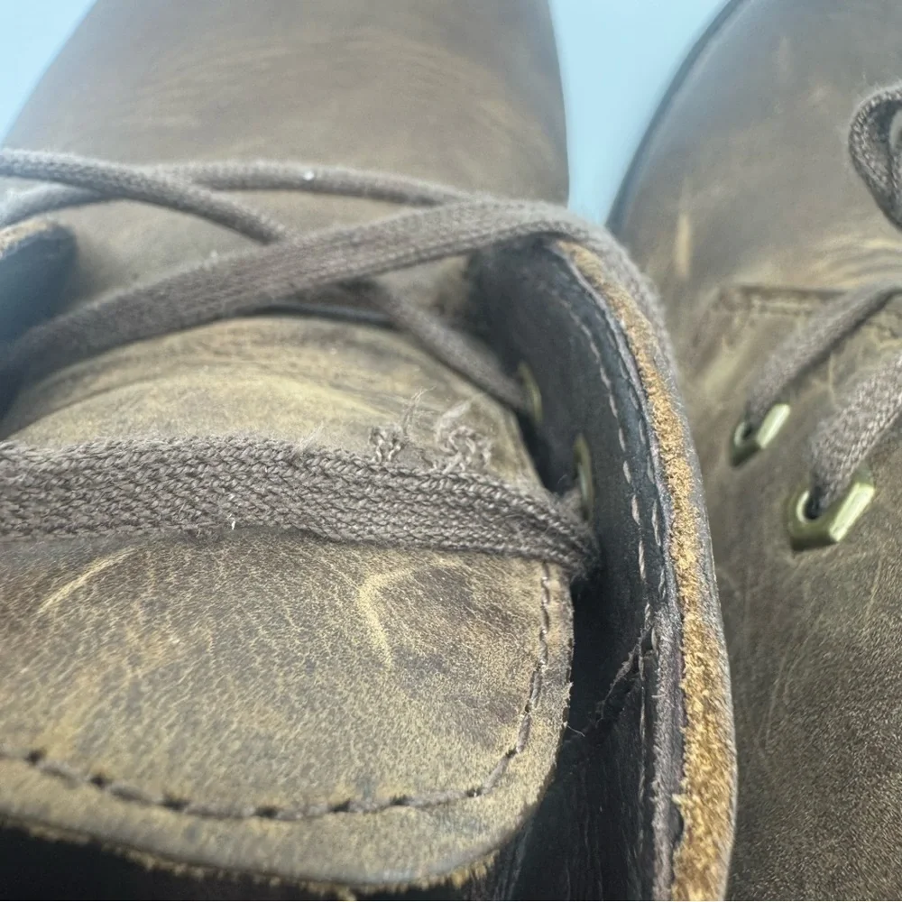 L.L.Bean Stonington Chukka Boots Men’s 11.5 Brown Oiled Leather 511441 Desert